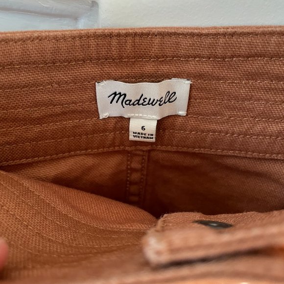 Madewell High-Waist Snap Patch Pocket Skirt Size 6 - Picture 2 of 5